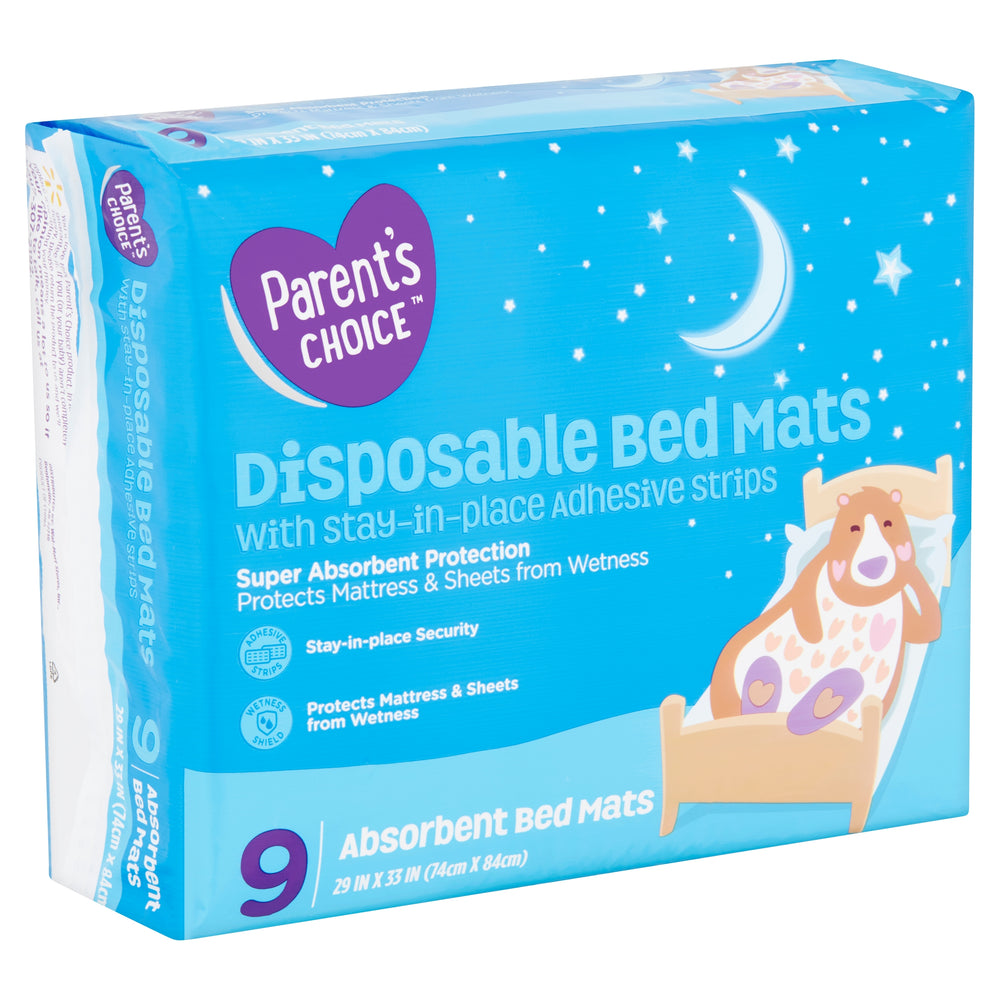 Parent's Choice Disposable Bed Mats, 9 Count