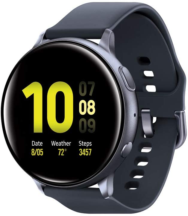 Samsung Galaxy Watch Active2 W/ Enhanced Sleep Tracking Analysis, Auto Workout Tracking, and Pace Coaching (40mm, GPS, Bluetooth), Aqua Black - US Version