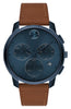 Bold Chronograph Leather Strap Watch, 42mm - MOVADO