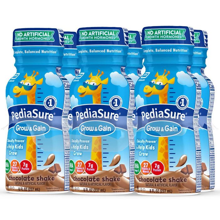 PediaSure Grow & Gain Kid's Nutritional Shake - Chocolate - 48 fl oz Total Pack of 6