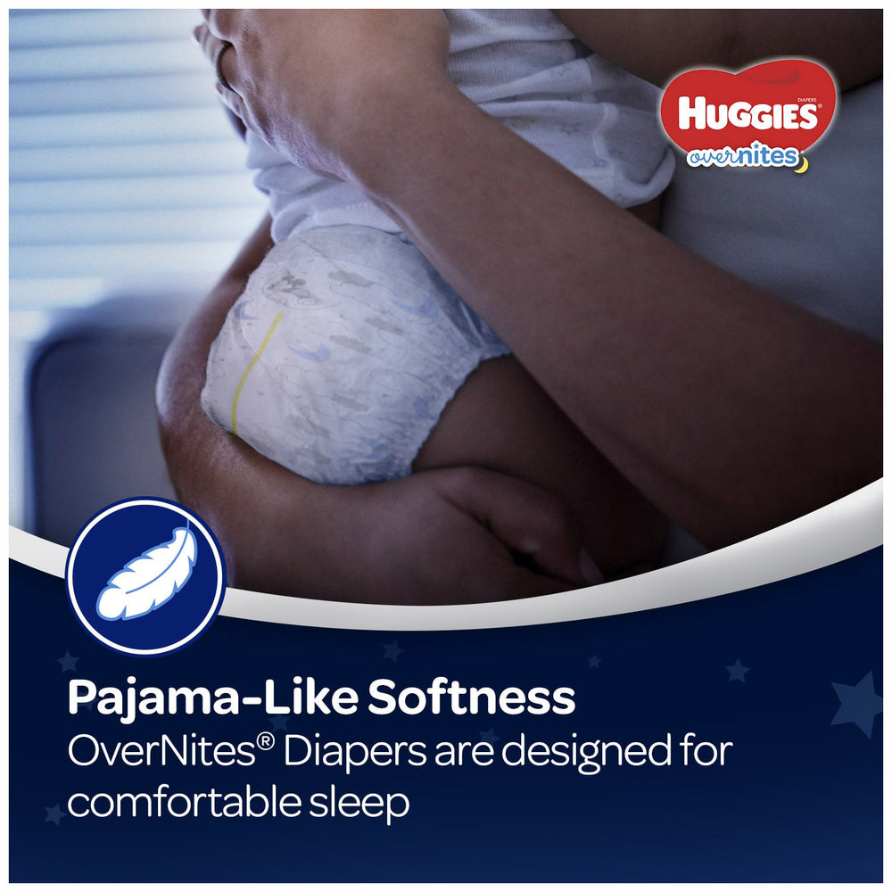 HUGGIES OverNites Diapers, Size 4, 68 Count