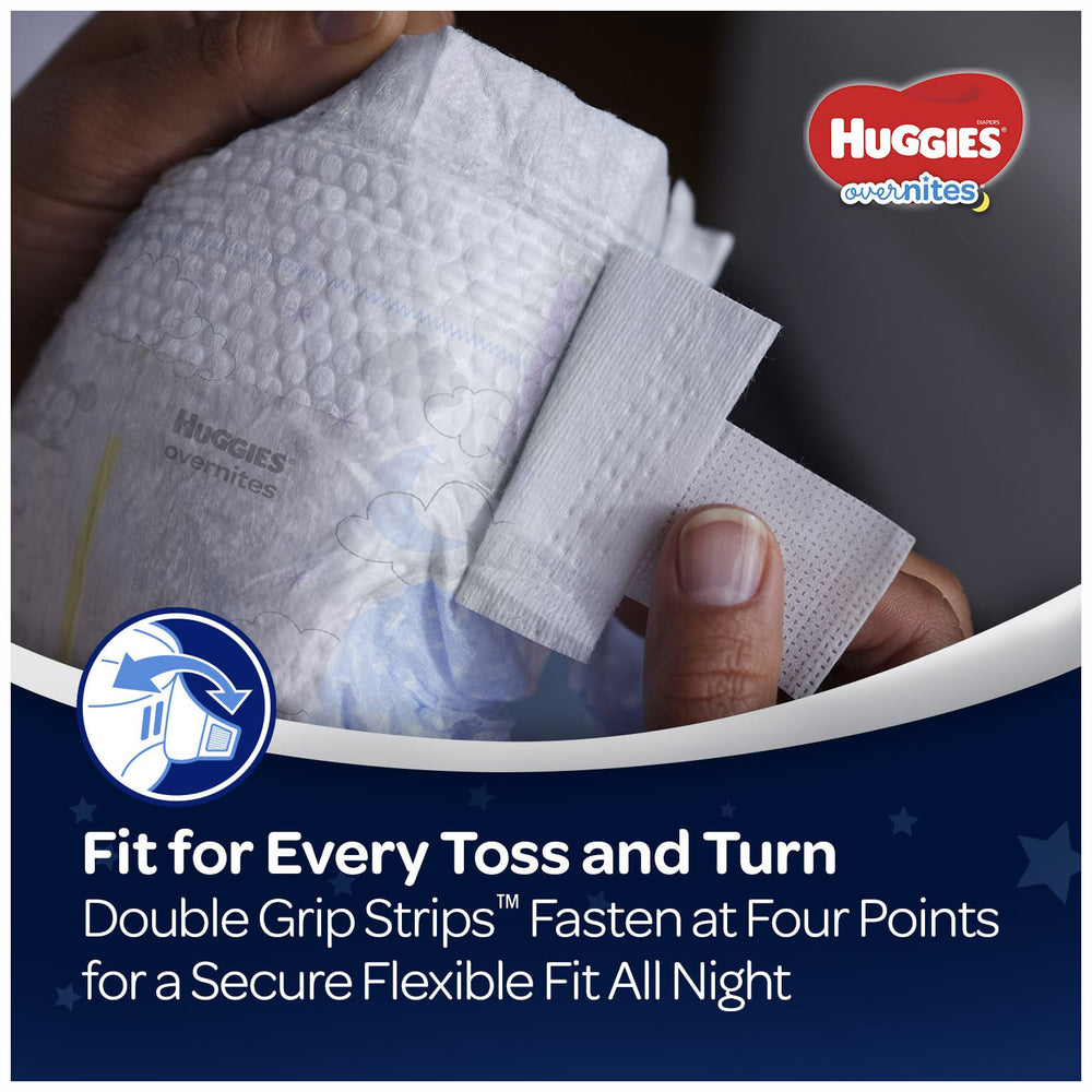 HUGGIES OverNites Diapers, Size 4, 68 Count