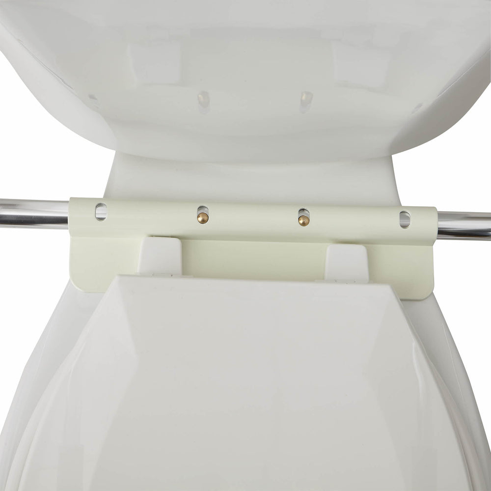 Medline Foldable Toilet Safety Rail & Grab Bar, Toilet Assist, Adjustable Height, Chrome Frame