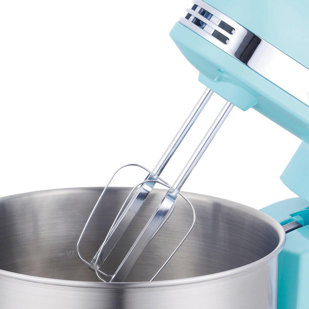 Brentwood SM-1162BL 5-Speed Stand Mixer with 3 Quart Stainless Steel Mixing Bowl, Blue