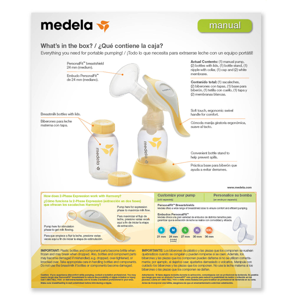 Medela Harmony Breast Pump Manual