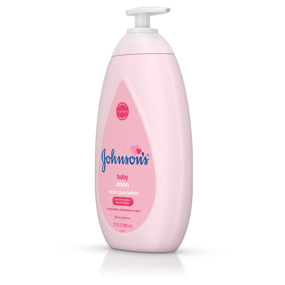 Johnson's Moisturizing Pink Baby Lotion with Coconut Oil, 27.1 fl oz