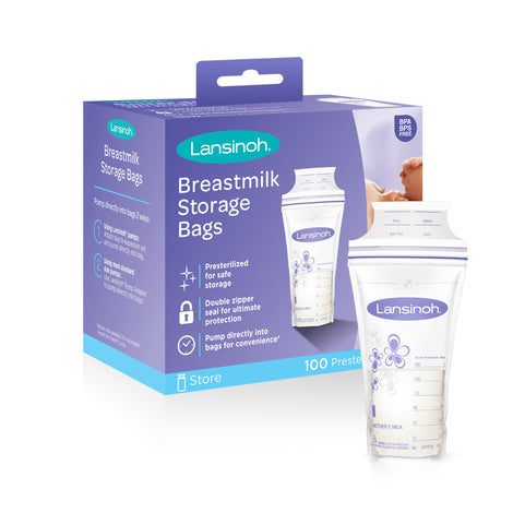 Lansinoh Breast Milk Storage Bags - 6oz/180ml, 100 Count