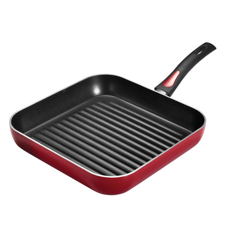 Tramontina Everyday 11" Non-Stick Red Square Grill Pan