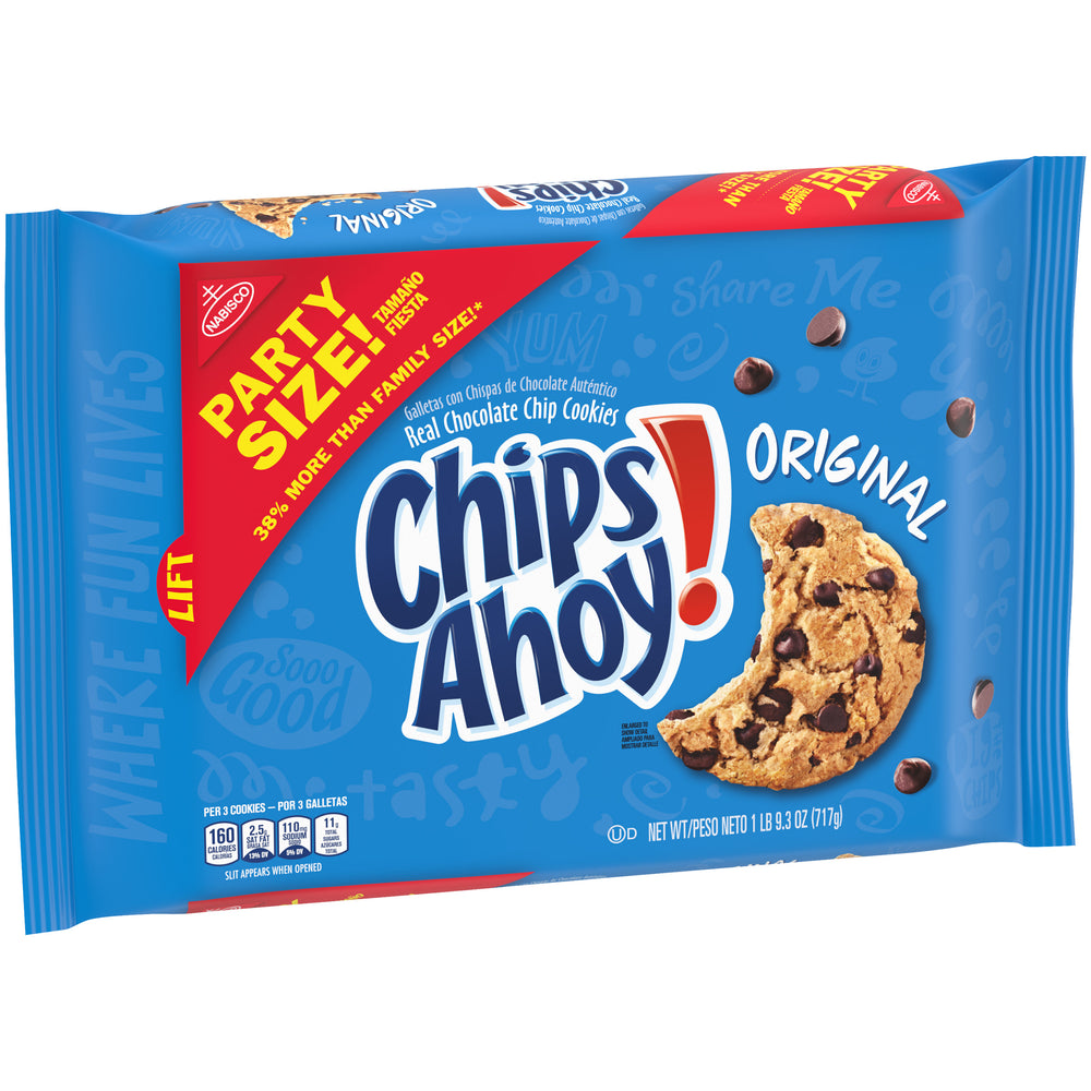 CHIPS AHOY! Original Chocolate Chip Cookies, Party Size, 25.3 oz