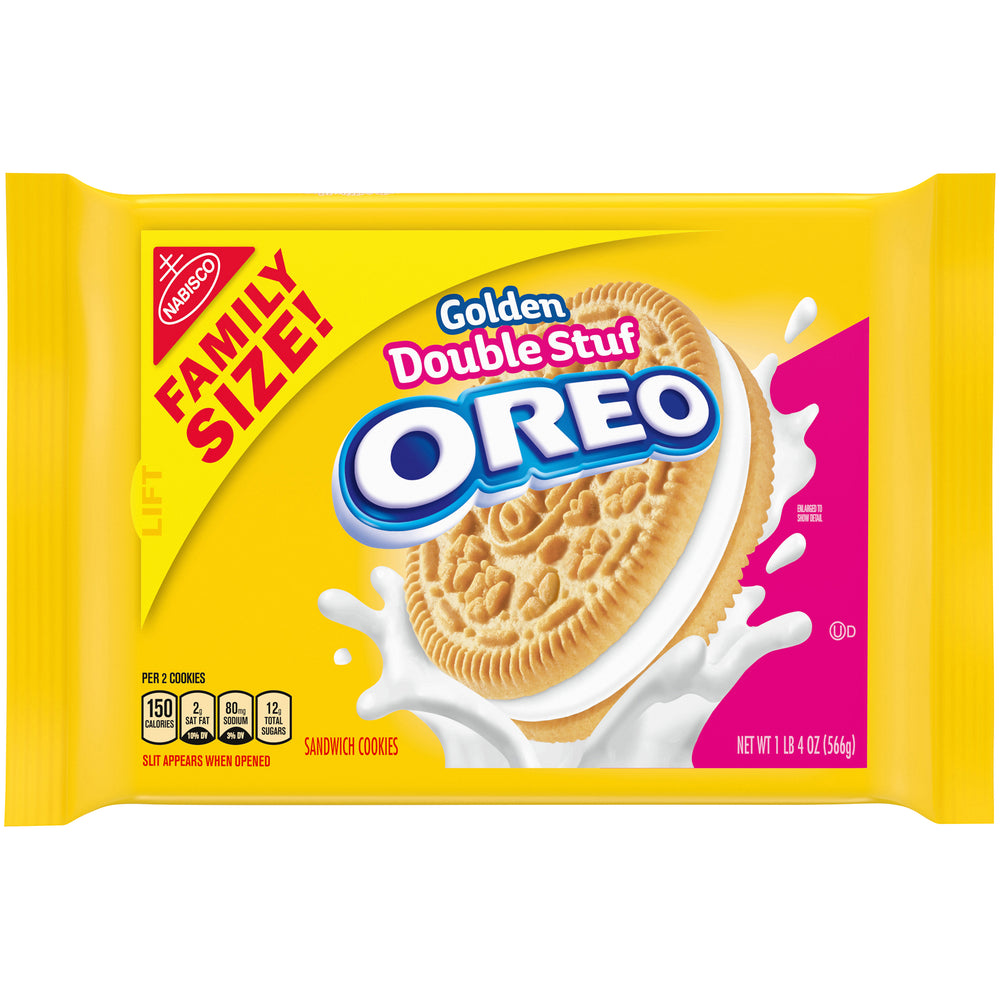 Nabisco Oreo Double Stuf Golden Sandwich Cookies, 20 Oz.