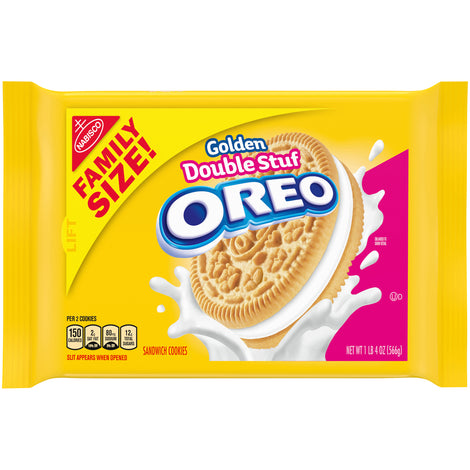 Nabisco Oreo Double Stuf Golden Sandwich Cookies, 20 Oz.