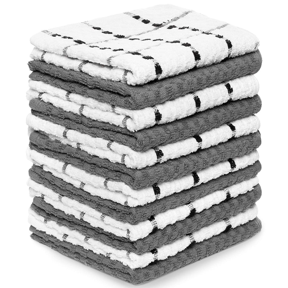 Zeppoli, 12 Pack, Kitchen Towels, 100% Soft Cotton
