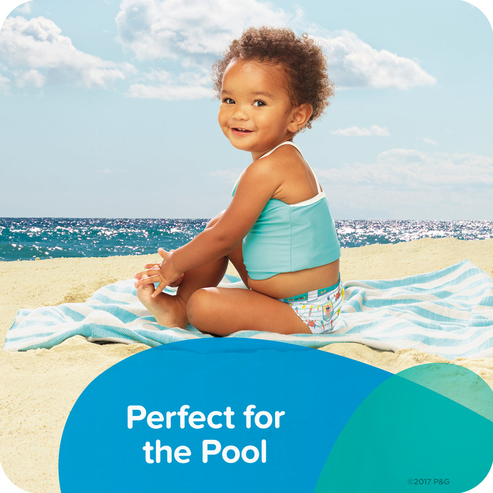 Pampers Splashers Snug Fit Swim Diapers, Size M, 18 Ct