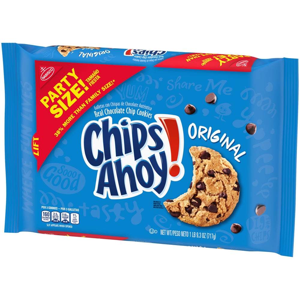 CHIPS AHOY! Original Chocolate Chip Cookies, Party Size, 25.3 oz