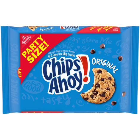 CHIPS AHOY! Original Chocolate Chip Cookies, Party Size, 25.3 oz