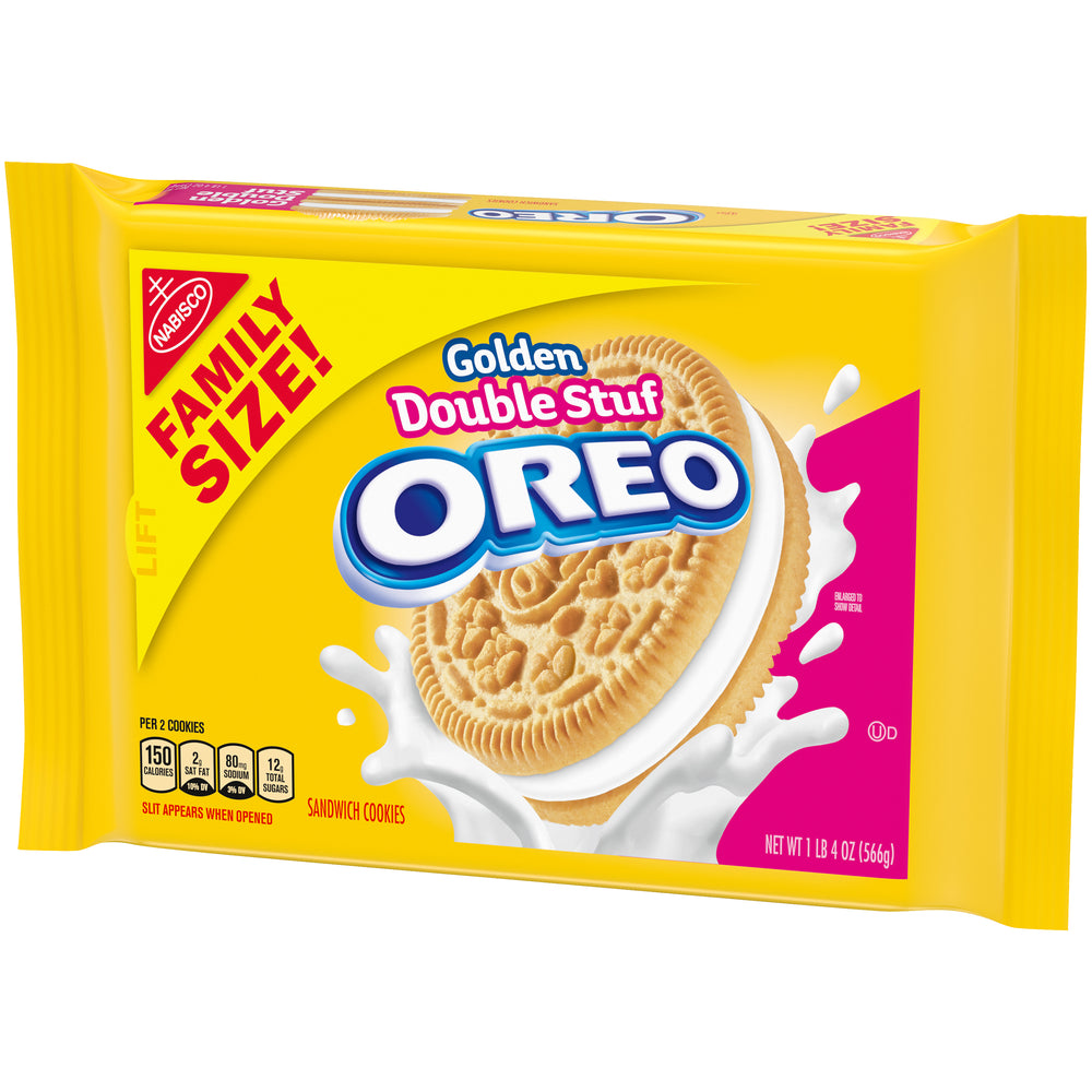 Nabisco Oreo Double Stuf Golden Sandwich Cookies, 20 Oz.