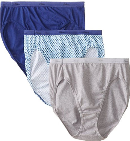 Women's Cotton Hi-Cuts 3 Pack Panties Underwear