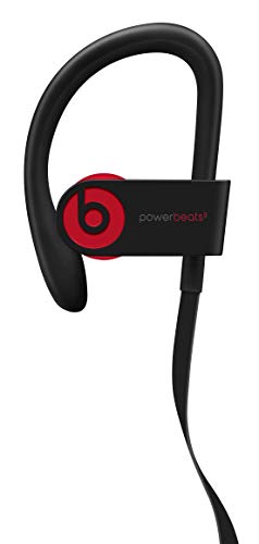 Powerbeats3 Wireless Earphones - Apple W1 Headphone Chip, Class 1 Bluetooth, 12 Hours Of Listening Time, Sweat Resistant Earbuds - Defiant Black-Red