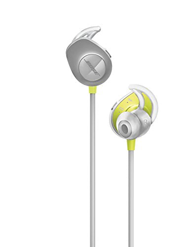 Bose SoundSport, Wireless Earbuds, (Sweatproof Bluetooth Headphones for Running and Sports), Citron