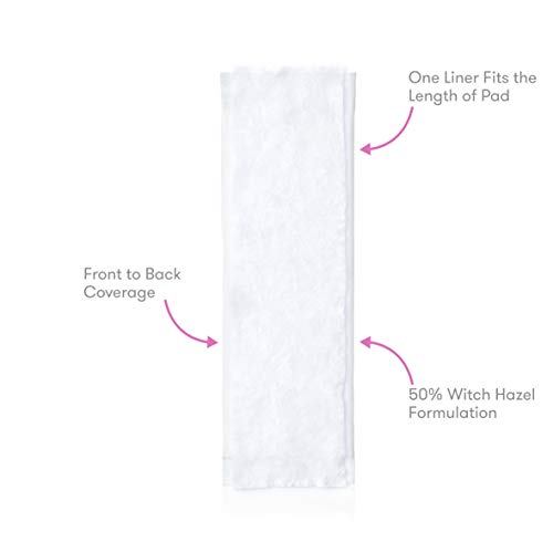 Frida Mom Perineal Medicated Witch Hazel Full-Length Cooling Pad Liners for Postpartum Care | 24-Count