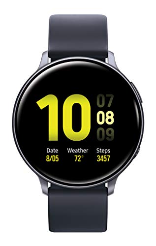 Samsung Galaxy Watch Active2 W/ Enhanced Sleep Tracking Analysis, Auto Workout Tracking, and Pace Coaching (40mm, GPS, Bluetooth), Aqua Black - US Version