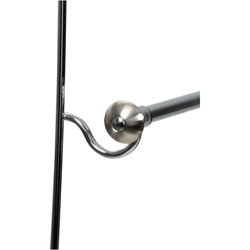 InterDesign York Over the Shower Door Towel Rack for Bathroom, Chrome/Brushed