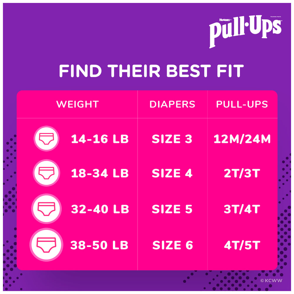 Pull-Ups Girls' Learning Designs Training Pants, 3T-4T, 84 Ct
