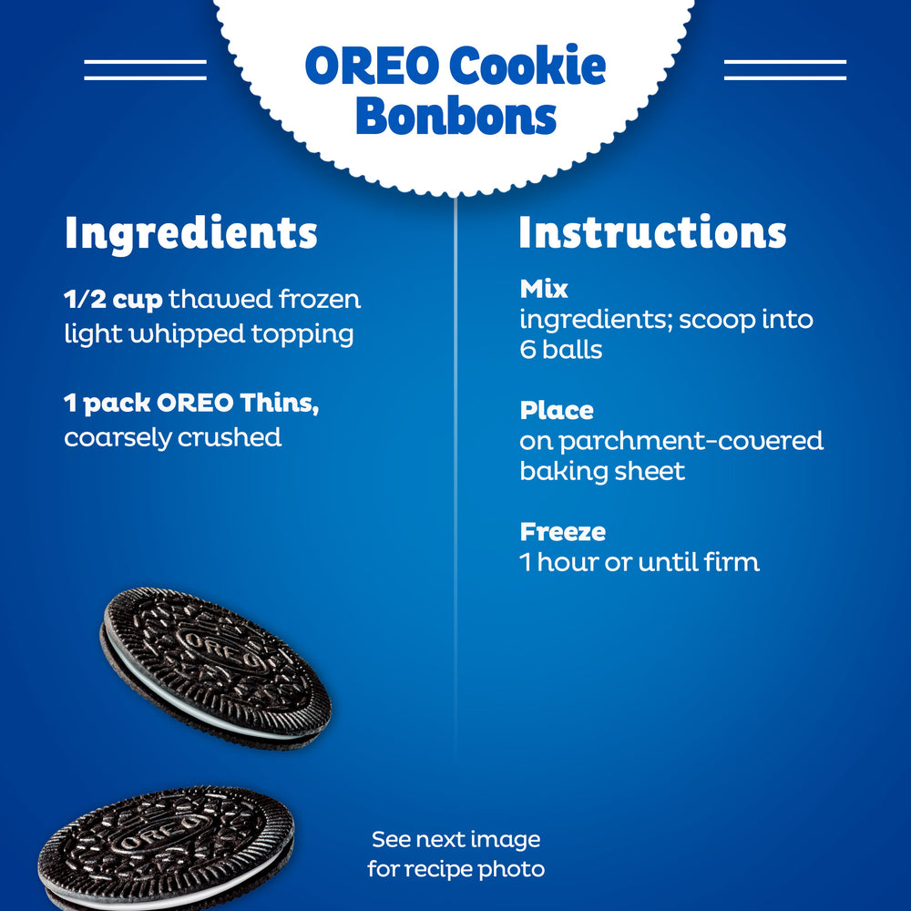 OREO Thins Chocolate Sandwich Cookies, Mint Flavored Creme, 1 Family Size Pack