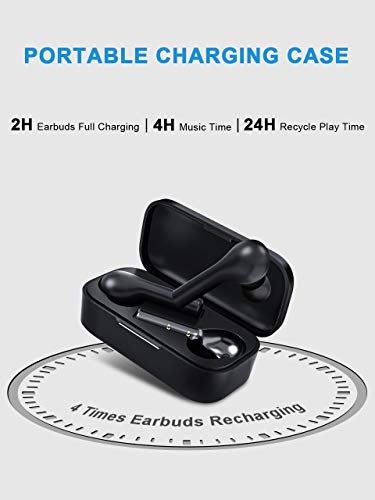 Wireless Earbuds, TWS Bluetooth 5.0 Earphones Bluetooth Headphones in-Ear, Auto-Pair Wireless Headphones with High Definition Mic, Stereo Sound, Touch Control, 25H Playtime, No Audio Delay