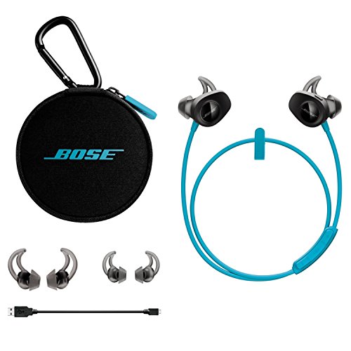 Bose 761529-0020 SoundSport, Wireless Earbuds, (Sweatproof Bluetooth Headphones for Running and Sports), Aqua