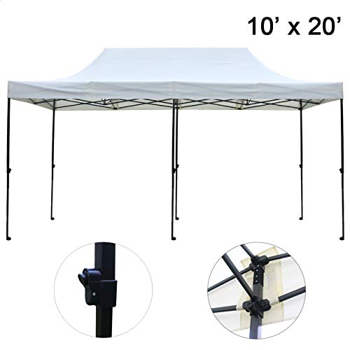 Sunnyglade 10'x20' Pop-up Canopy Tent Commercial Instant Tents Market Stall Portable Shade Instant Folding Canopy