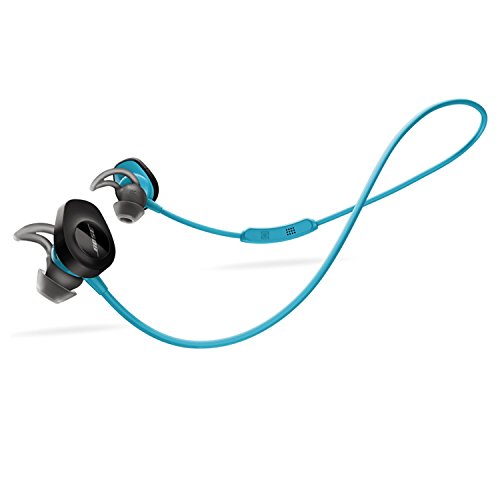 Bose 761529-0020 SoundSport, Wireless Earbuds, (Sweatproof Bluetooth Headphones for Running and Sports), Aqua