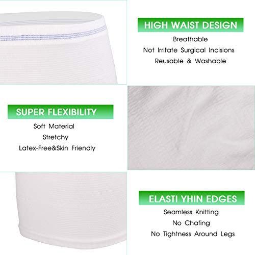 Mesh Underwear Postpartum 4 Count Disposable Postpartum Underwear Hospital Mesh Panties for Post C-Section, Maternity Briefs - Washable | Stretchy,High Waist Mesh Postpartum Underwear Women