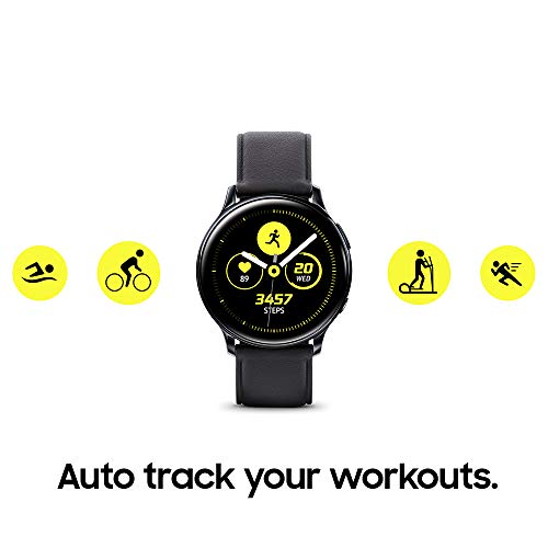 Samsung Galaxy Watch Active2 W/ Enhanced Sleep Tracking Analysis, Auto Workout Tracking, and Pace Coaching (40mm, GPS, Bluetooth), Aqua Black - US Version