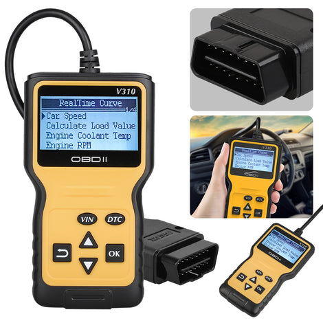 TSV OBD2 Code Readers & Scan Tools Enhanced Car Engine Fault Code OBD Reader Diagnostic Scanner Tool for All OBDII/EOBD Protocol Cars