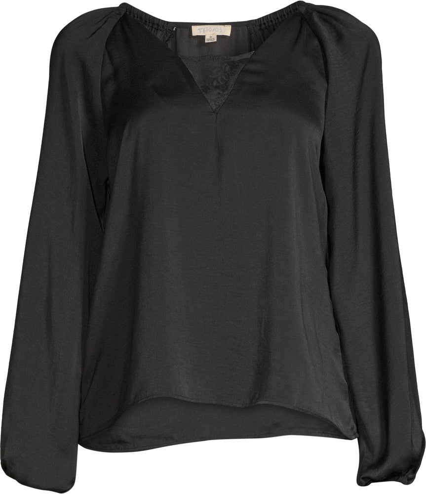 Lace Neck Women's Blouse