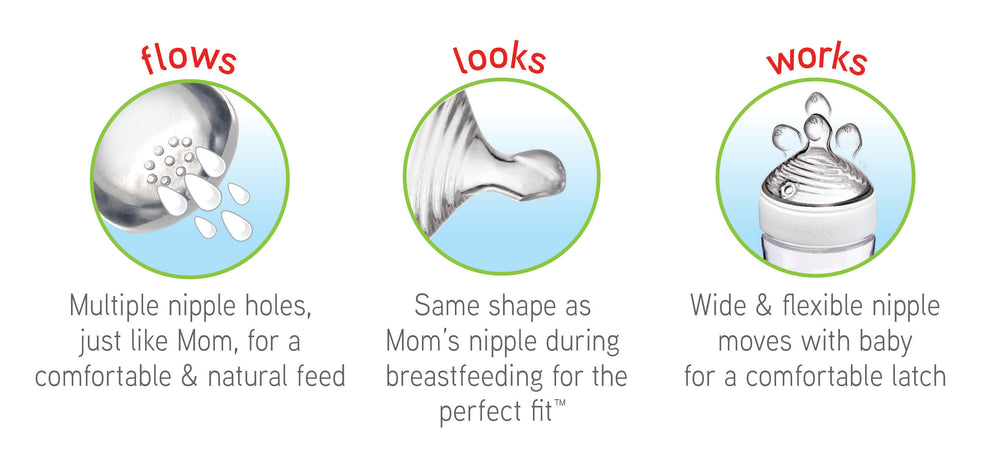 NUK Simply Natural Bottle, 9 oz, 3-Pack