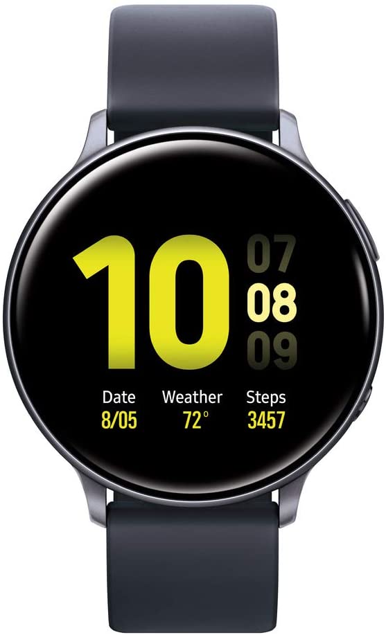 Samsung Galaxy Watch Active2 W/ Enhanced Sleep Tracking Analysis, Auto Workout Tracking, and Pace Coaching (40mm, GPS, Bluetooth), Aqua Black - US Version