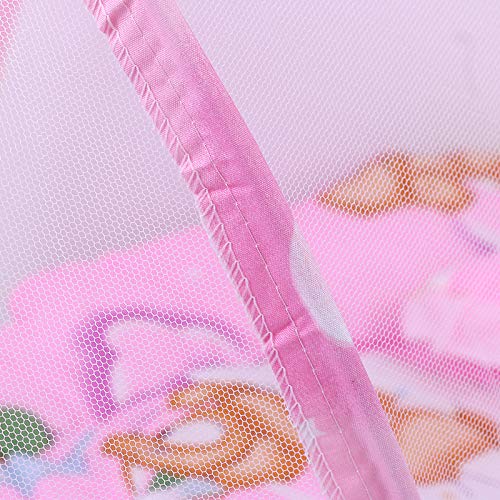 Portable Folding Baby Lounger with Pillow and Full Visibility Mosquito Net