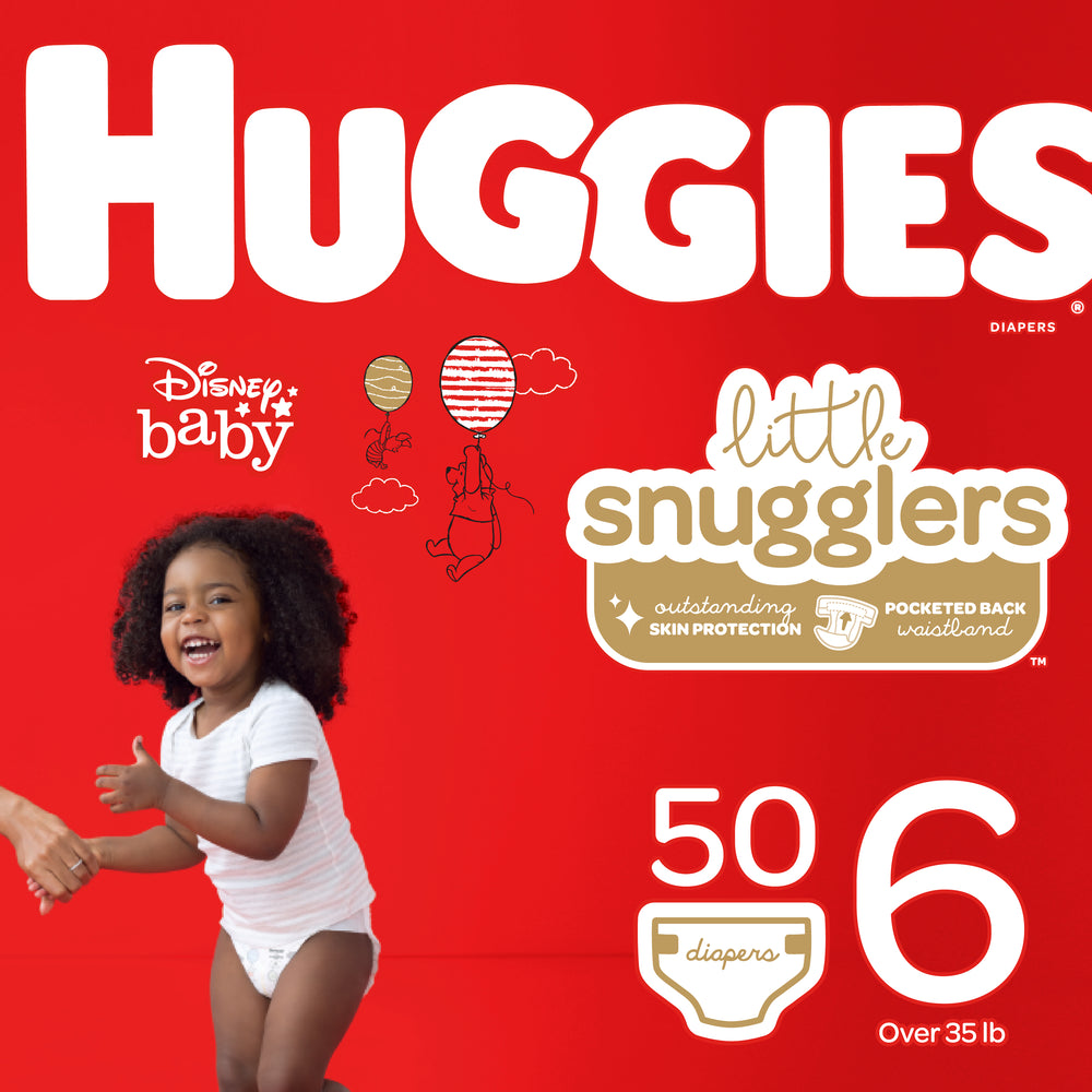 Huggies Little Snugglers Baby Diapers, Size 6, 50 Ct, Giga Jr Pack