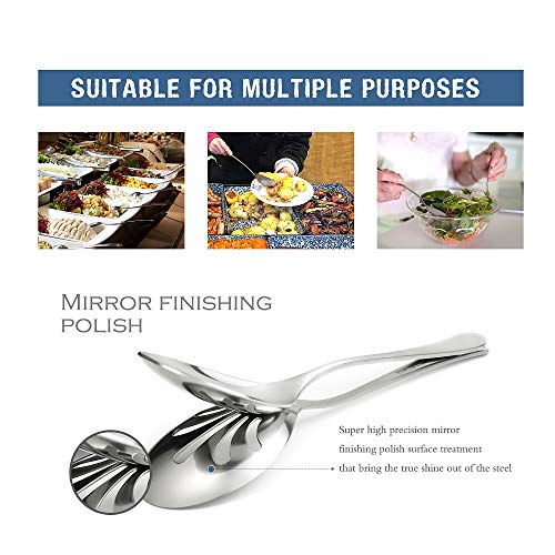 Stainless Steel Metal Serving Utensils - Large Set of 9-10