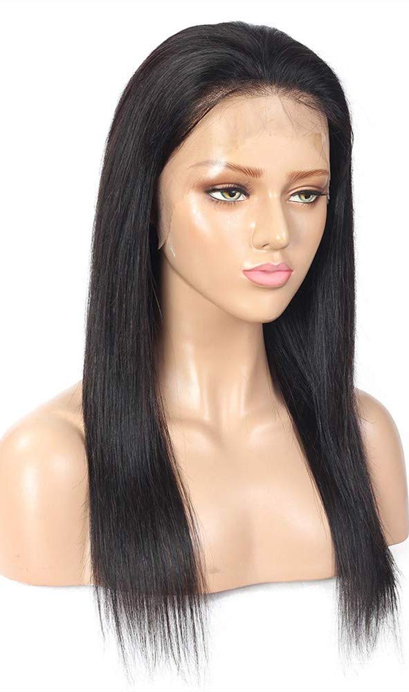 Blowing Straight Hair 3 Bundles with Closure Brazilian Virgin Hair Three Part Lace Closure with Bundles 8a Straight Human Hair Weft with Closure Three Part Natural Color（10 12 14+10，Three part）