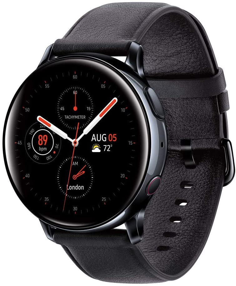 Samsung Galaxy Watch Active2 W/ Enhanced Sleep Tracking Analysis, Auto Workout Tracking, and Pace Coaching (40mm, GPS, Bluetooth), Aqua Black - US Version