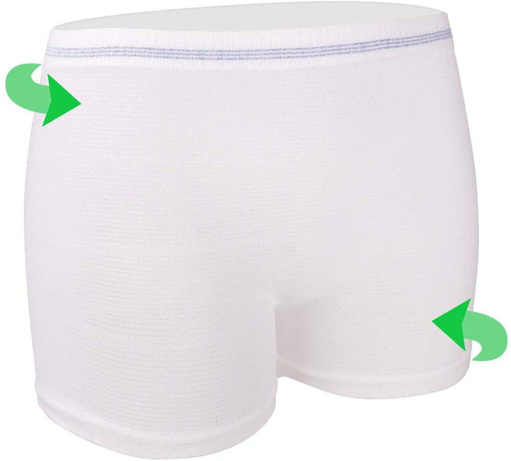 Mesh Underwear Postpartum 4 Count Disposable Postpartum Underwear Hospital Mesh Panties for Post C-Section, Maternity Briefs - Washable | Stretchy,High Waist Mesh Postpartum Underwear Women