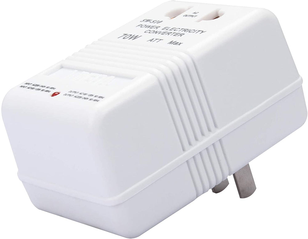 Lineba 110V to 220V Step-Up & Down Power Voltage Converter Transformer for Travel (70w)