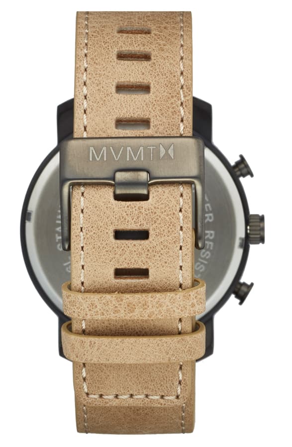 Chronograph Leather Strap Watch, 45mm - MVMT