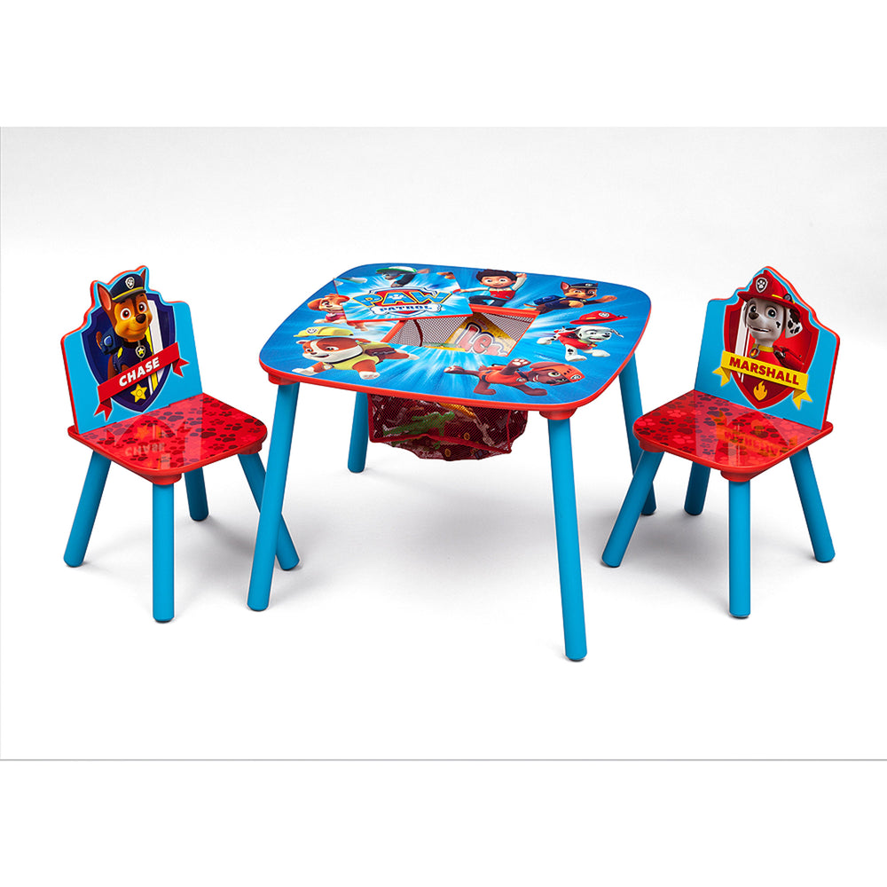 Nick Jr. PAW Patrol Wood Kids Storage Table and Chairs Set by Delta Children