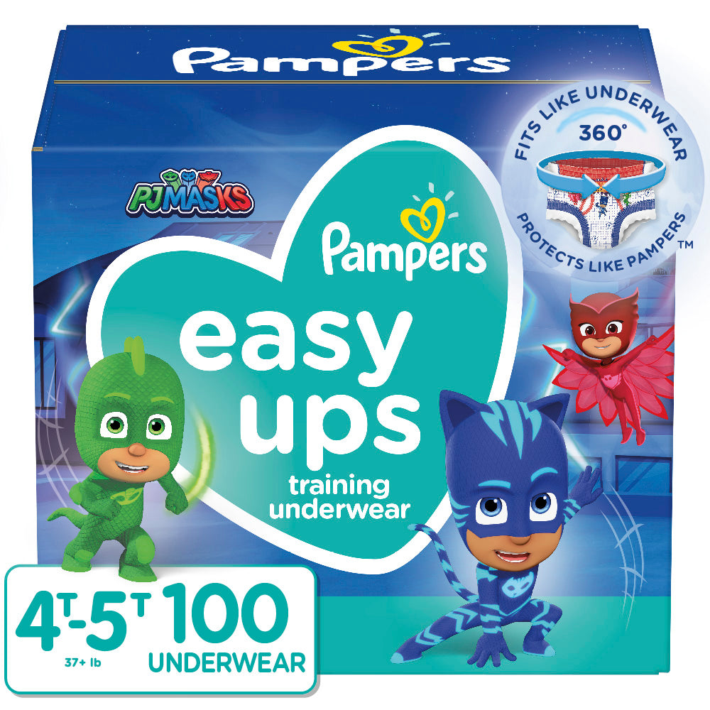 Pampers Easy Ups Training Pants, Boys, Size 6 4T-5T, 100 ct