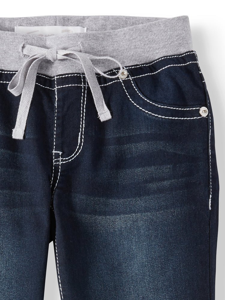 Seven7 Knit Waist Ankle Skinny Jeans (Big Girls)