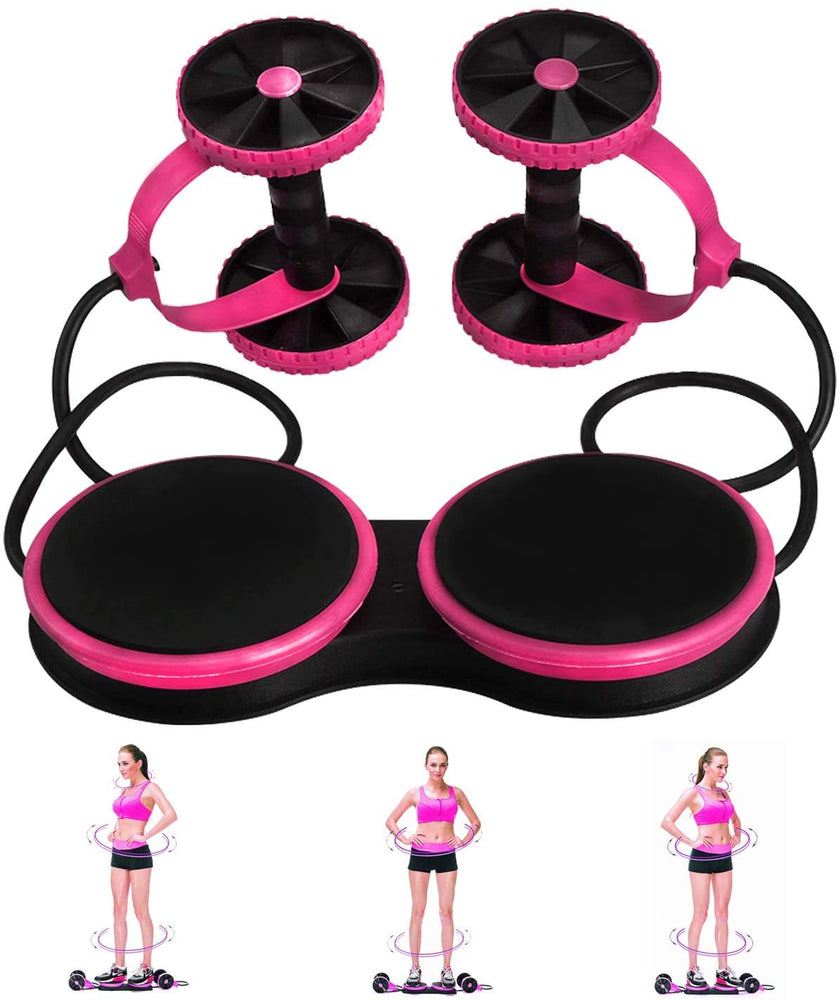 MACUNIN Multi Function Double Ab Roller Wheel,New Version Ab Wheel,Exercise and Fitness Wheel for Home Gym,Abdomen and Arm Workout Equipment Waist Slimming Trainer for Man and Women